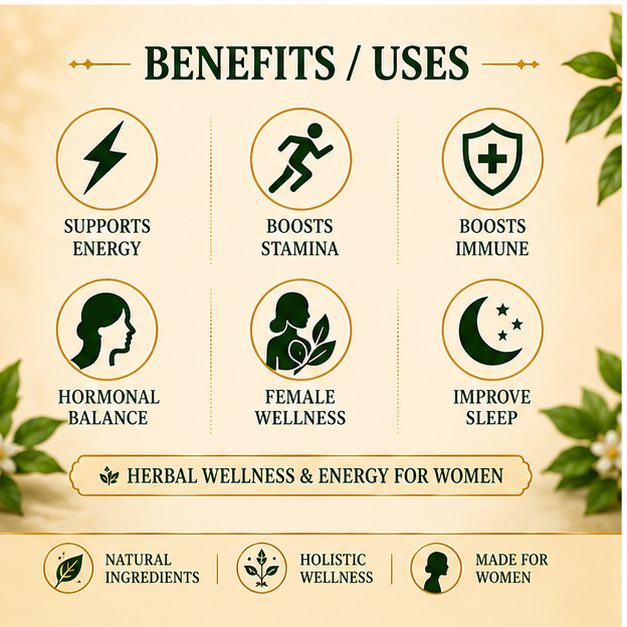 Women’s Vitality Powder – Herbal Wellness & Energy for Women