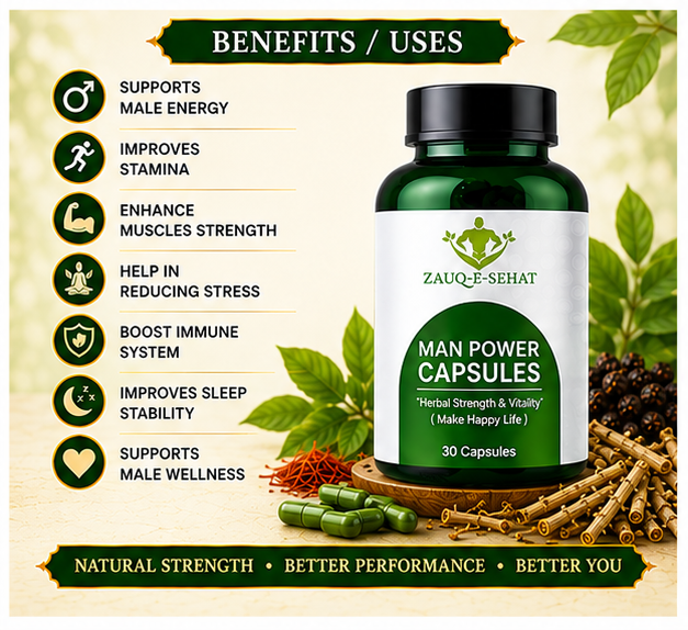 Man Power Capsules – Herbal Strength & Vitality
